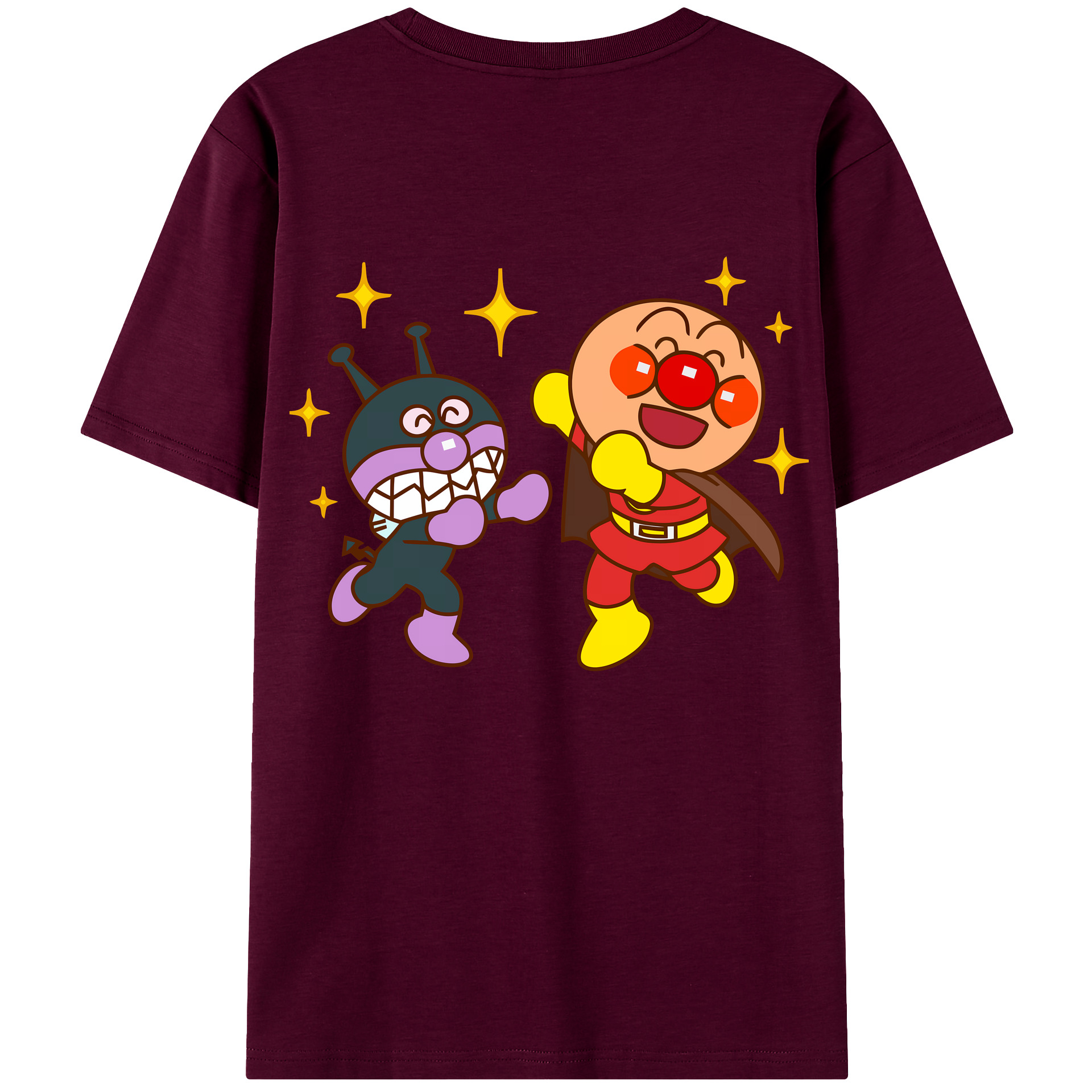 （画像用） アンパンマン Anpanman レディース半袖Tシャツ(バックプリント)